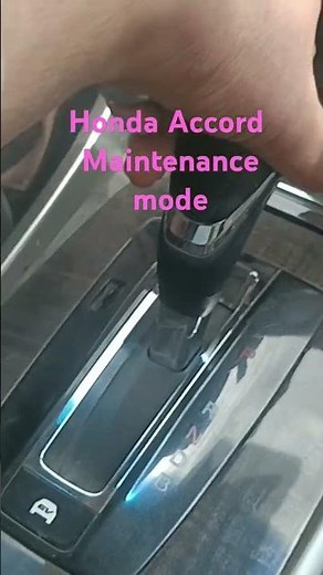 Honda Accord maintenance mode applying #honda #hondacars
