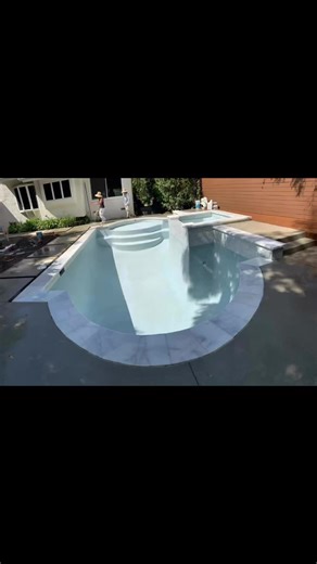 Majestic Blue pools INC on Instagram: "Do you want to add a Spa to your already existing pool!!!! Let us know how we can help!! Contact us for a free estimate on your next project!!! This project consisted of: New Spa Addition on existing pool New Baja bench addition New gasline for new Spa heater Gorgeous new coping New tile!!! All new pool equipment With automation system Color pool lights Beautiful pebble finish!!! And a beautiful sand washed concrete patio around pool!!!! Contact us for any 