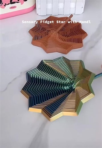 Sensory Fidget Star with Handl#jenga #toys #relaxing #plaything #fidgettoys