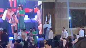 WATCH: Amid the ongoing Senate Blue Ribbon hearing on the flood control scandal, Sen. Jinggoy Estrada accompanies his father, former President Joseph Estrada, at the 90th anniversary of the Office of the Vice President on Friday, Nov. 14. Former Public Works Undersecretary Roberto Bernardo implicated the lawmaker in the alleged kickback scheme in his supplemental affidavit today. | Lance Mejico, newswatchplus.ph | NewsWatch Plus Philippines