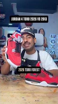 Jordan 4 Toro 2013 vs 2026 🔴🔥 | Side by Side Comparison & Differences
