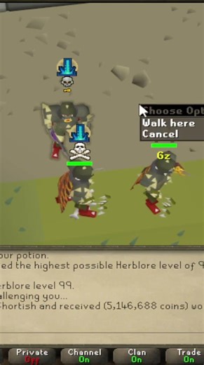 Dharok KO Into the 99 Herblore :) | #hokie_brid on #Twitch
