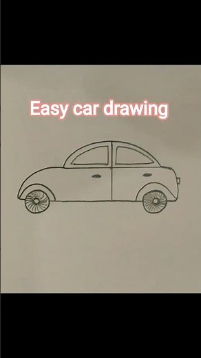Easy car drawing #drawingtutorial #easydrawing #car #viral