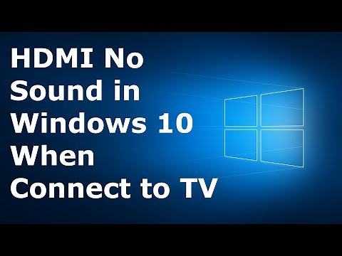 No HDMI Audio Device Fix | No Sound in Windows 10 when connected to TV | Latest 2021 Tutorial