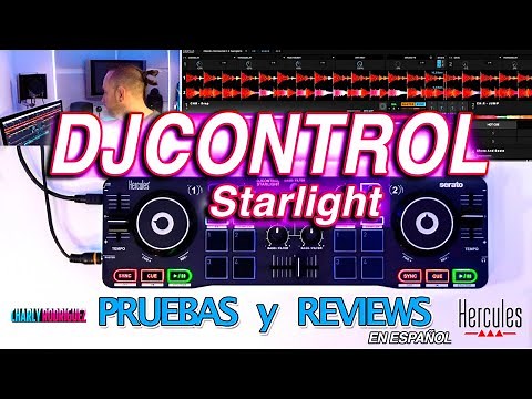HERCULES DJCONTROL STARLIGHT (Pruebas Y Reviews) En Español