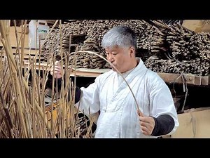 Amazing Process of Making Traditional Bamboo Fishing Rod. Korean Fishing Rod Craftsmen