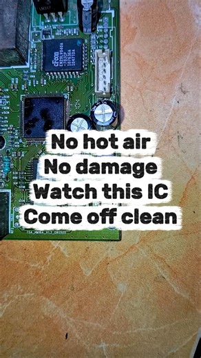 How to remove SMD regulator using wire without hot air#smdrepair #pcbtech