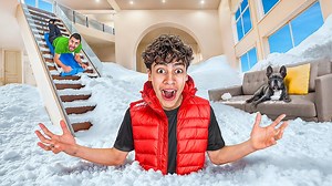 I Filled my ENTIRE House with Snow *don’t try this* | The Royalty Family