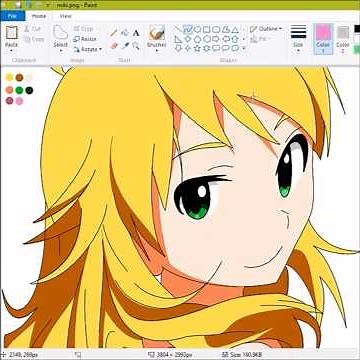 I Drew Anime in MS Paint… Using a Mouse 😳