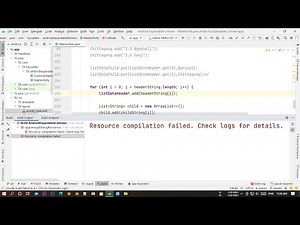 fix, Resource compilation failed Check logs for details in Android Studio