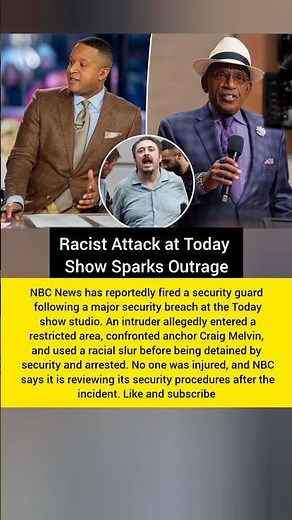 NBC Fires Security Guard After Today Show Intruder Confronts Craig Melvin | Full Story