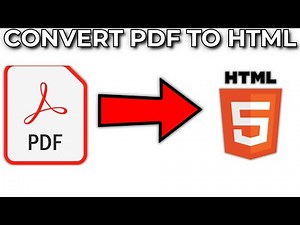 How To Convert PDF To HTML-Full FREE Guide (2024)