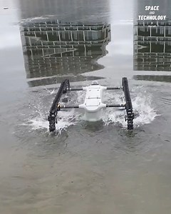 131K views · 2K reactions | This drone is capable of flying, driving and swimming | Space and Technology | Facebook