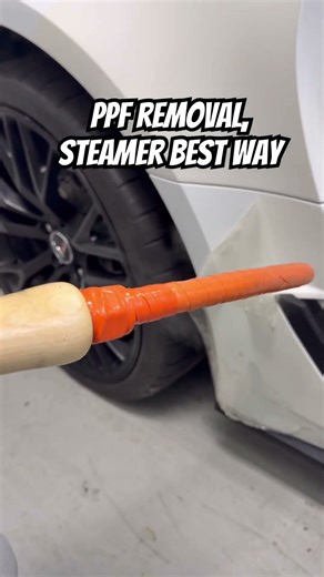 PPF Removal. Best way is to use a steamer and adhesive remover! #ppfprotection #automobile