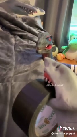 BAD RAPTOR!!!!! #foryou #foryoupage #sharkpuppet | shark puppet