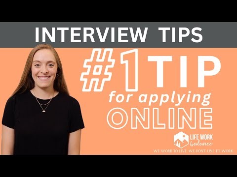 The #1 Tip for Online Job Applications You NEED to Know | Interview Tips | Job Search Tips