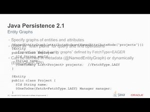 Java Persistence API 2.1