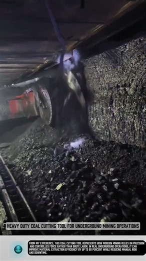 Heavy duty coal cutting tool for underground mining operations #tools