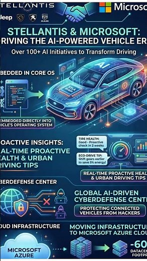 Microsoft & Stellantis Partner for AI-Driven Cars: 100+ New Features! 🚗⚡️