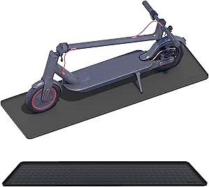 Floor Protection Mat for Electric Scooter | 48" x 15" in | Waterproof, Non-Slip, Durable, Easy Clean | Protects Floor from Dirt, Scratches, Moisture | Perfect for Home, Office, Garage (Dark Gray)