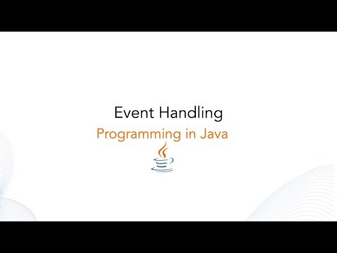 Event handling in java