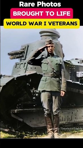 WW1 Historic Footage Colorized: Veterans in WWI #ww1 #ww1stories #military #historybroughttolife