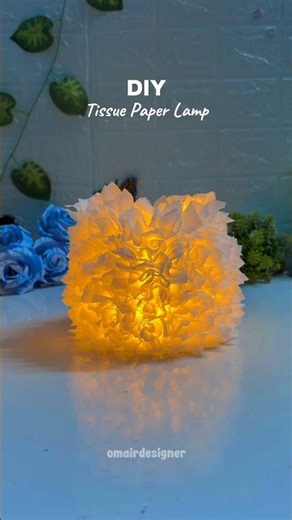 DIY Tissue Paper Lamp ✨