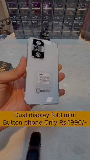 244K views · 2.2K reactions | Dual display fold mini button, phone Uniq concept phone available at sony mobile shopee shop no 6,7 mutrak sankul neheru chowk sinnar dist nashik pincode 422103 contact 8007003400 | Abhishek Bora | Facebook