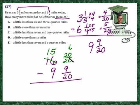 Praxis Application FR027 Application of addition & subtraction of fractions
