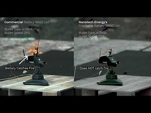 The Bullet Test: Traditional Battery Versus a Nanotech Energy Graphene Battery