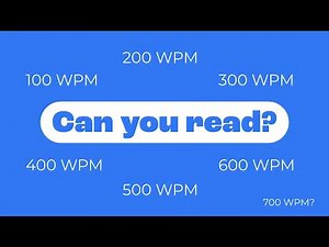 How Fast Can You Read? Speed Reading Challenge (100–700 WPM)