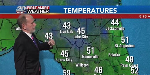 WCJB First Alert Weather Forecast | 5 a.m. Friday