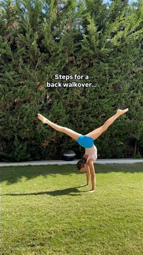 Steps for a back walkover