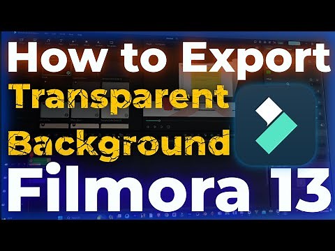 How to Export Transparent Background Video in Filmora 13 | Render Background Transparent Filmora