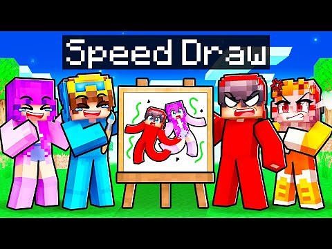 EXTREME Speed Draw In Minecraft!