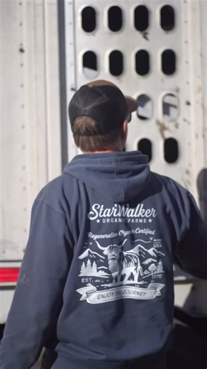 Jason leads the herd with a calm presence, giving the cattle space to move naturally and at their own pace. This is the part most people never see: the respect, the planning, and the intention behind every step of raising our animals.