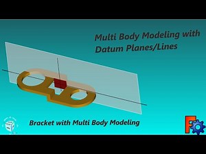 FreeCad Tutorial. How to use Datum Planes, Datum Lines in Multi Body Modeling