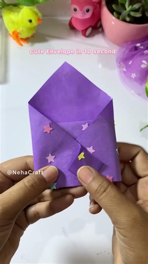 💖DIY Easy Envelope in 10 second ✨💌 #diy #craft #gift #papercraft #shorts