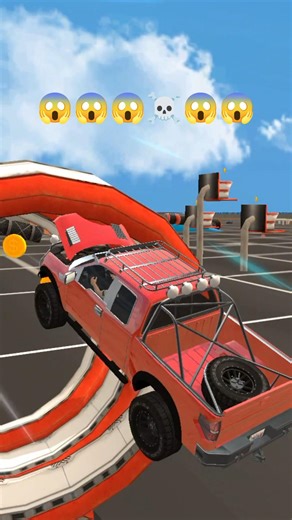 Red Truck vs. Impossible Loop! 😱💥 #car #gaming #gameplay #games #ytshorts #shorts #carcrash