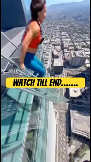 SLIDING OFF (1000FT DROP) A SKYSCRAPER 😱🏢 #cliffjump #stunt