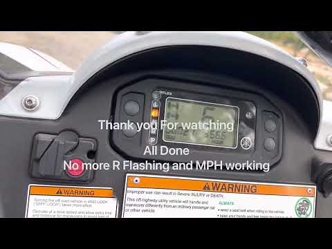 yamaha RHINO 660 blinking reverse light and 0mph in H Driving Replace speed Sensor Work