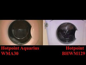 Hotpoint Aquarius wma30 vs Hotpoint BHWM129 Quick 30 wash race