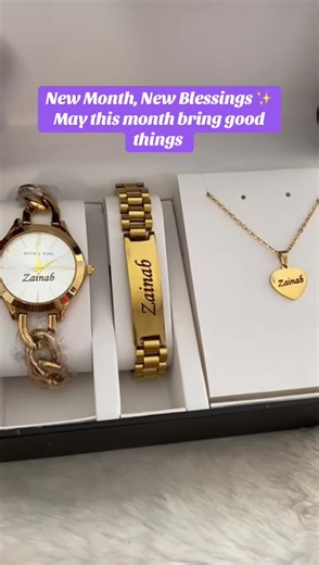 Happy new month 💜✨ #newmonth #ValentinesDay #giftsetforher #customizedjewelryinlagos #customizedjewelryinosogbo