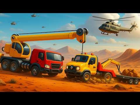 Extreme Off-Road Recovery: Giant Crane Rescues Broken Truck! 🚚🏗️ | Ultimate Rescue Mission