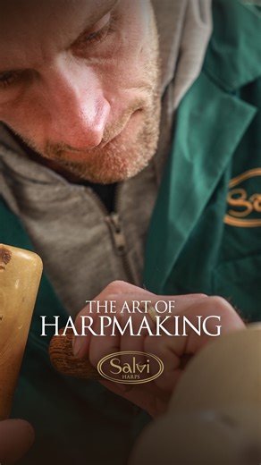 2K views · 79 reactions | It’s not just wood and strings. It’s love, time, and passion — brought to life by our hands, and made complete by yours, when you play it.  #TheArtofHarpMaking | Salvi Harps | Facebook