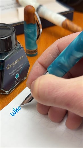 What pen “trends” would you like to see in 2026? Fusions of unique materials? More specialty nib grinds? Bigger pen shapes? Pocket-sized EDC pens? Let us know in the comments. Also, tell us what you think about this Conklin 1898 Spectra Fusion pen, which combines wood and acrylic with a surprising matte finish. In this video, I filled the fountain pen (medium point) with Waterman Inspired Blue ink. Also available in the rollerball mode (that’s the white one). #conklin #pencollection #fountainpen