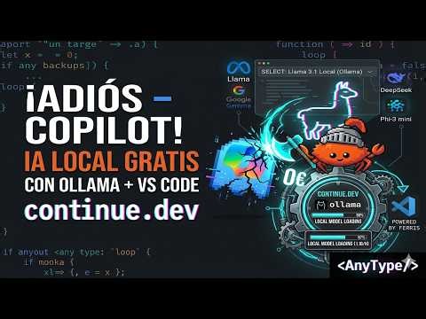 Adiós Copilot: Integra Ollama GRATIS en VS Code con Continue.dev