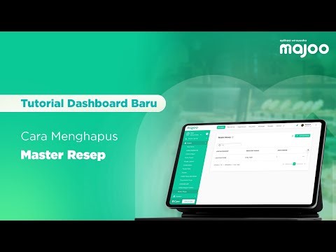 Cara Menghapus Master Resep