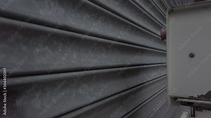 Opening retail metal electronic rolling shutters security steel entrance