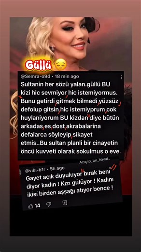 @acayip_bir_hayat_ on Instagram: "Güllü’nün hayat hikâyesi şöyle: ⸻ Temel Bilgiler • Gerçek adı: Gül Tut • Doğum tarihi: 15 Ekim 1973 • Doğum yeri: İstanbul, Beyoğlu ilçesi, Kasımpaşa semti • Kökeni: Roman asıllıdır ⸻ Kariyeri ve Sanat Hayatı • Müziğe genç yaşta başladı. 15 yaşındayken düğün salonlarında sahne almaya başladı. • Erken dönemlerde okulunu bırakmak zorunda kaldı; maddi durum nedeniyle eğitimine devam edemediği dönemler olmuş. • 1990’lı yıllarda “Roman havası” tarzındaki yorumlarıyla